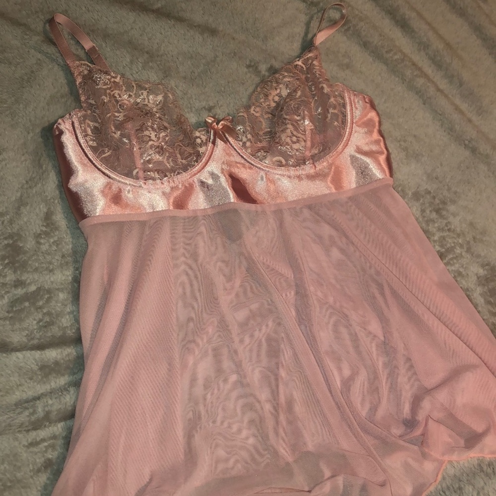 Sexy Silk and Nylon Babydoll